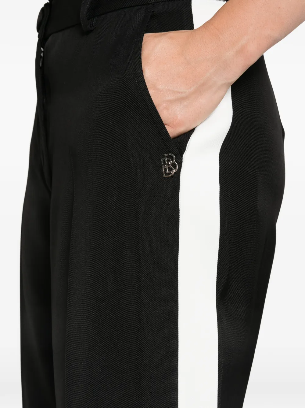 Babylone Paris Broek met wijde pijpen Zwart