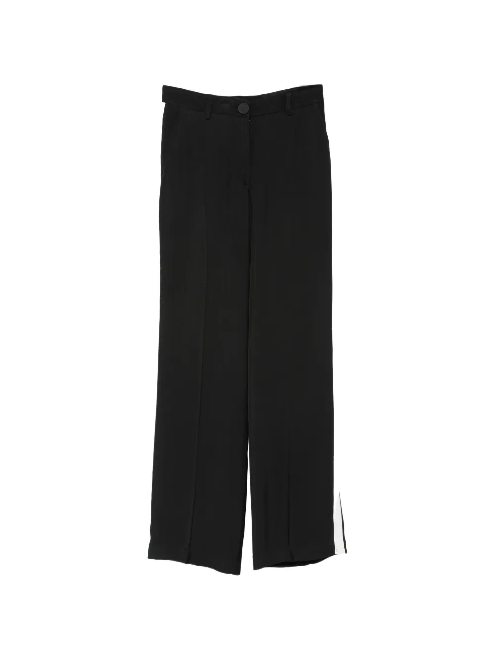 Babylone Paris side-stripe wide-leg trousers - Noir