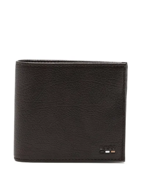 BOSS logo-plaque bifold wallet