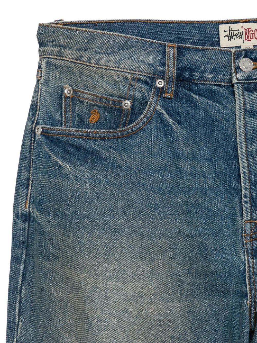 Stüssy Big Ol' losvallende jeans Blauw