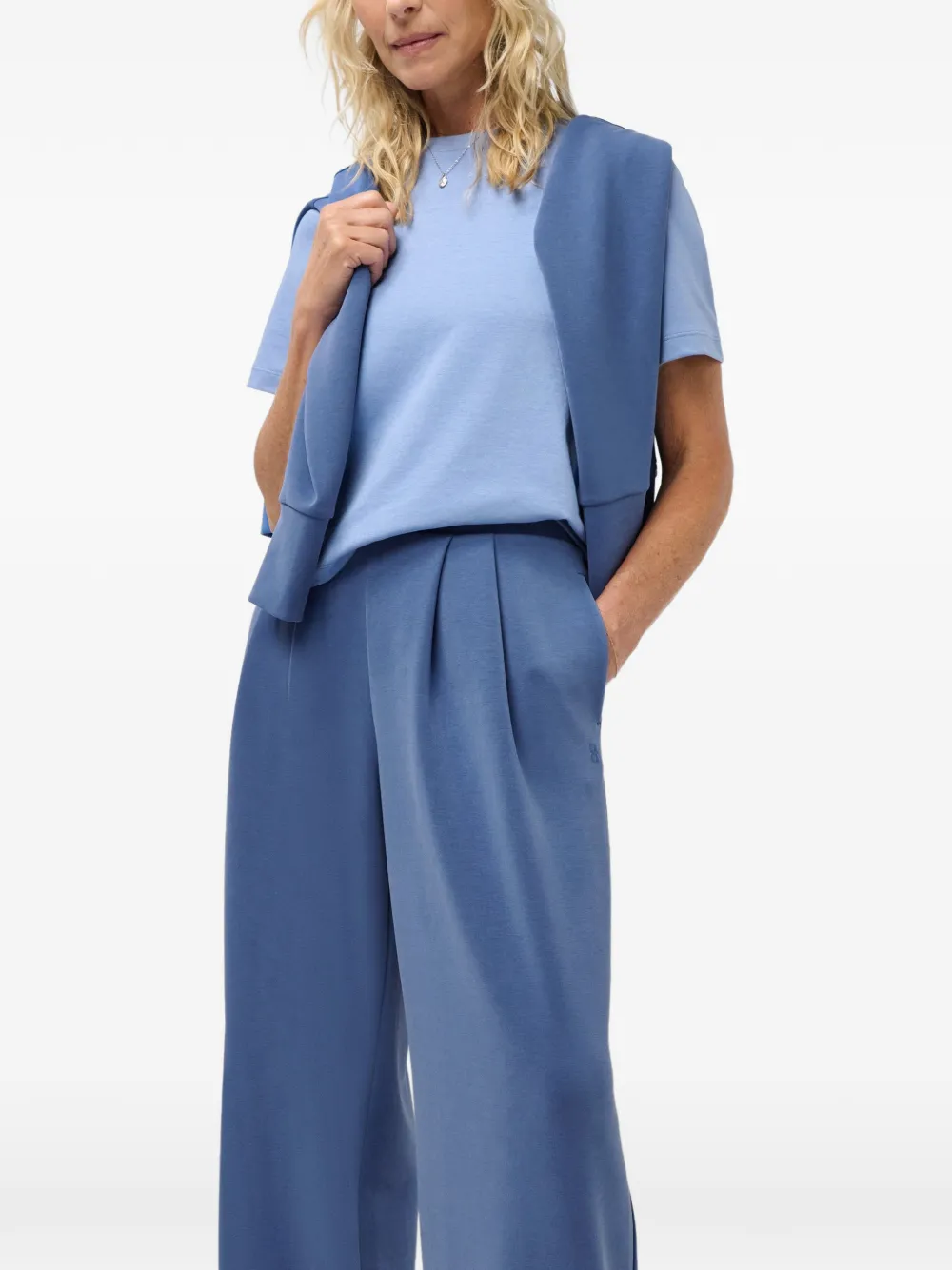 Sweaty Betty Sand Wash trainingsbroek met wijde pijpen Blauw