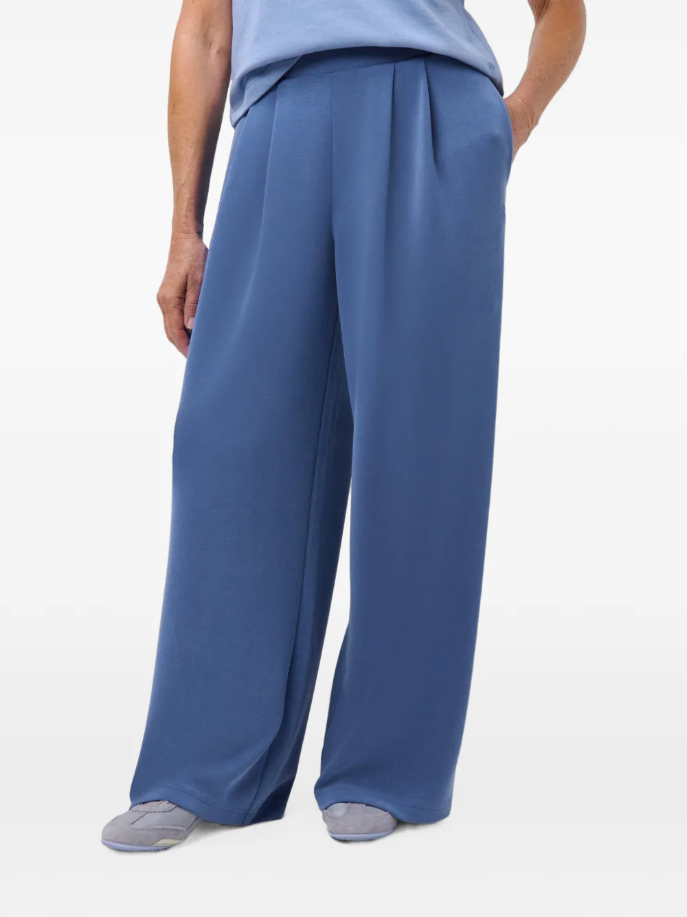 Sweaty Betty Sand Wash trainingsbroek met wijde pijpen Blauw