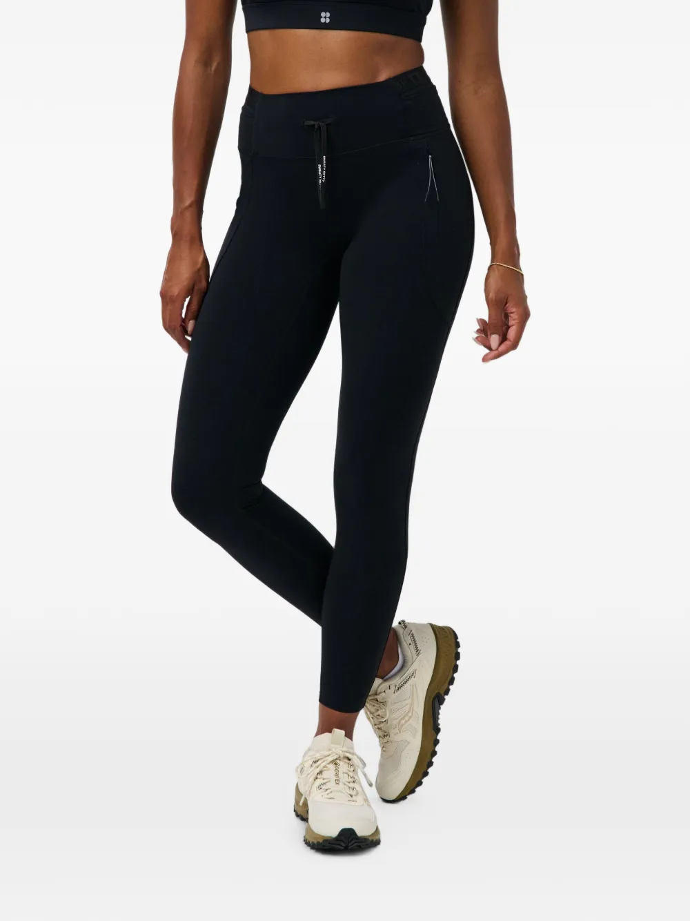 Sweaty Betty drawstring-waist leggings - Nero