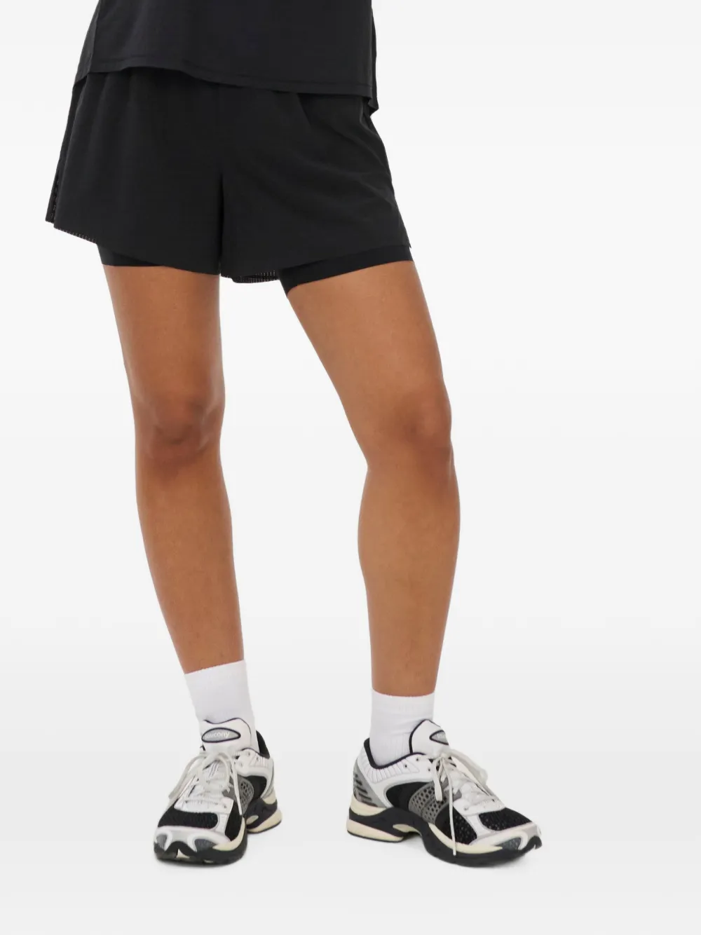 Sweaty Betty layered drawstring shorts