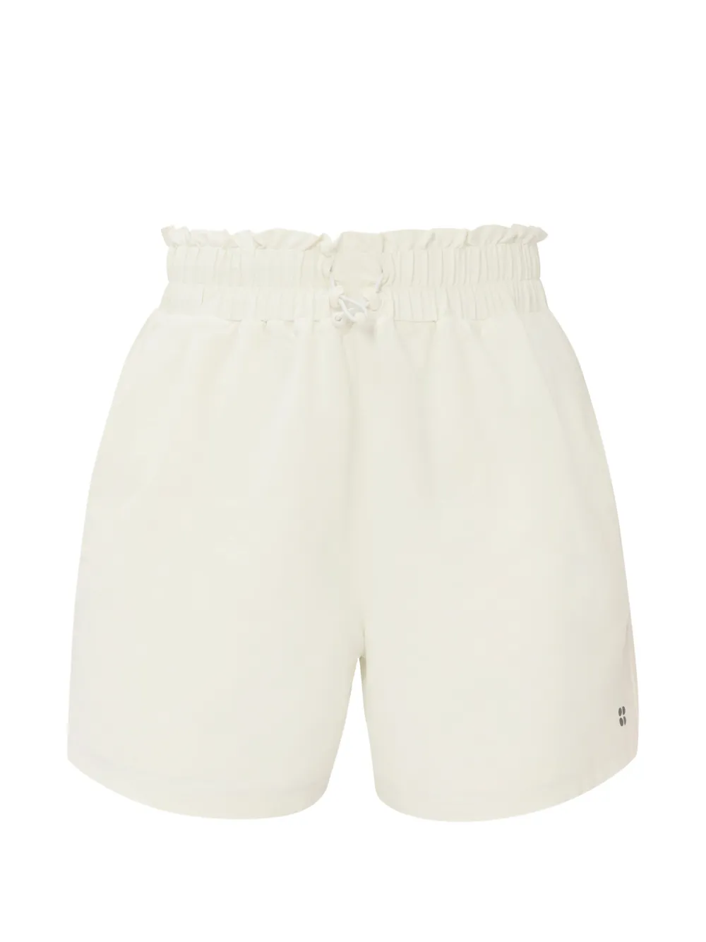 Sweaty Betty Seersucker paperbag-waist shorts