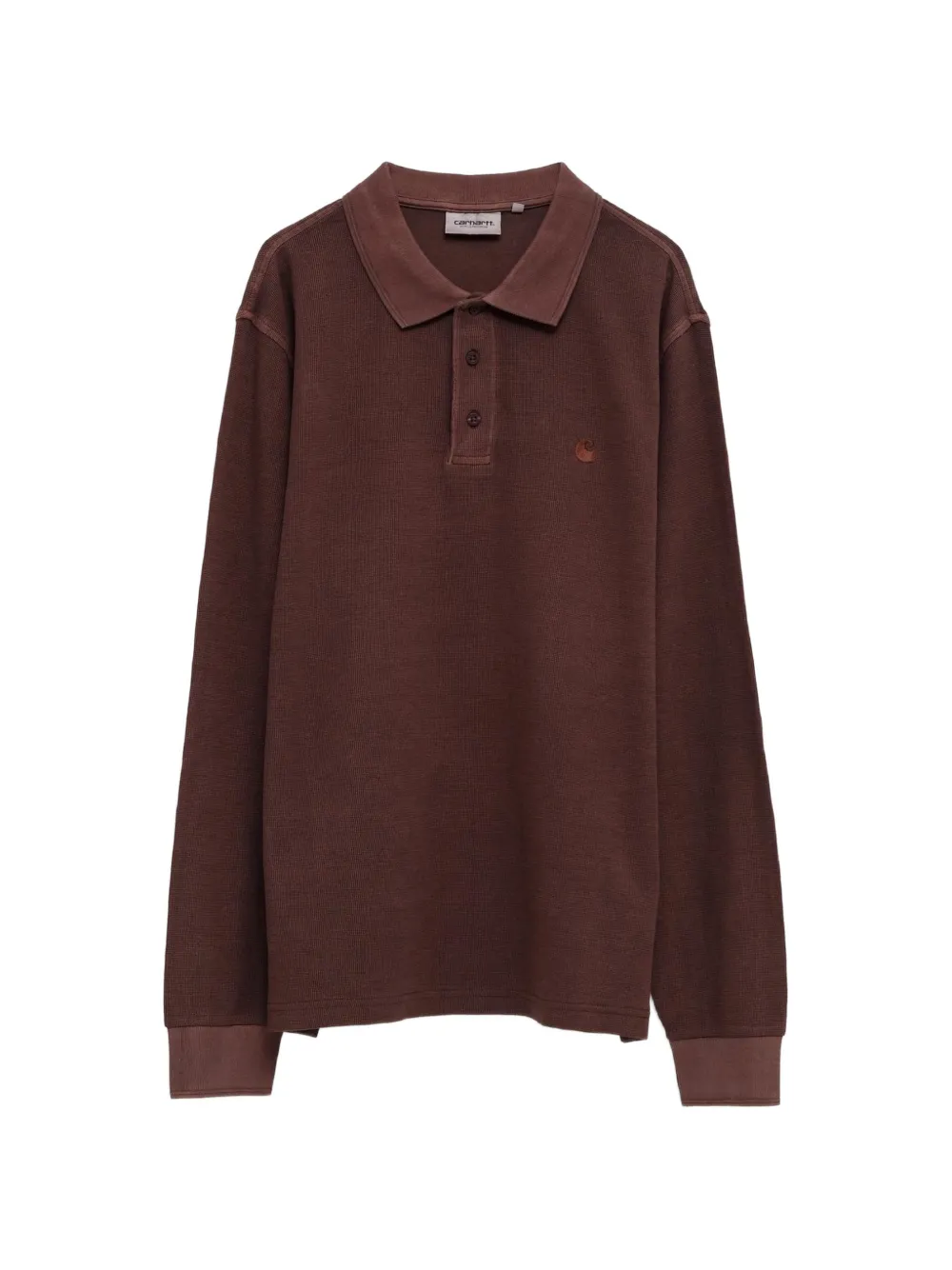 Carhartt WIP L/S Waffle-knit rugby polo shirt