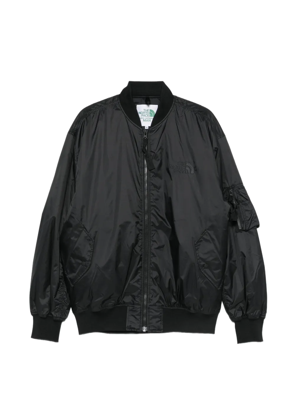 Junya Watanabe MAN logo-embroidered bomber jacket - Schwarz