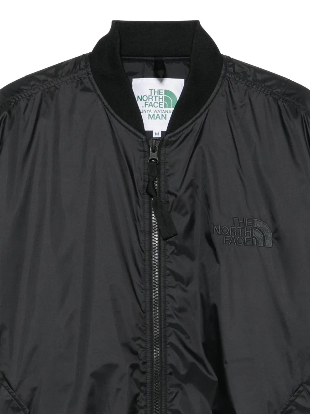 Junya Watanabe MAN logo-embroidered bomber jacket Zwart