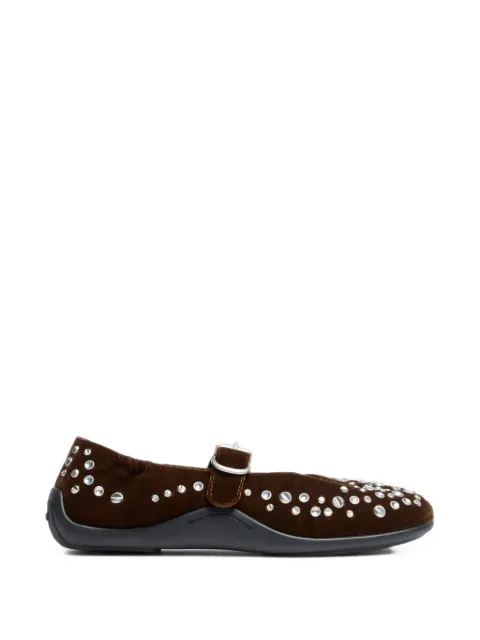 Ash Mimosa studded ballet flats