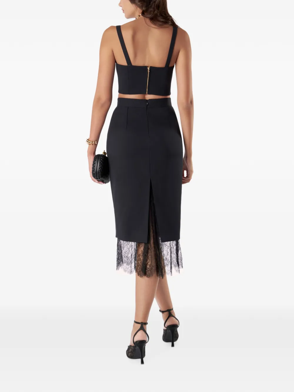 IL VOLO Rina bustier top Zwart