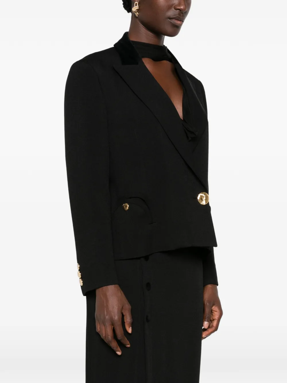 Blazé Milano Luna Sunfire Blazer in Black, view 3