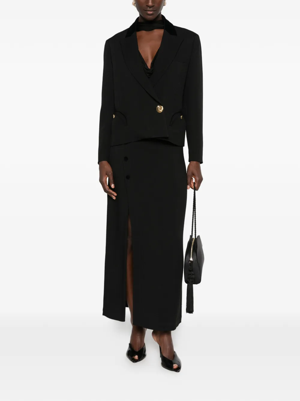 Blazé Milano Luna Sunfire Blazer in Black, view 2