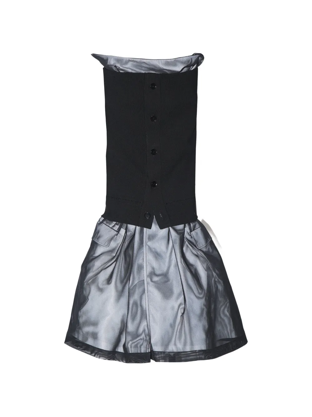 Toga Abito midi con inserti - Nero