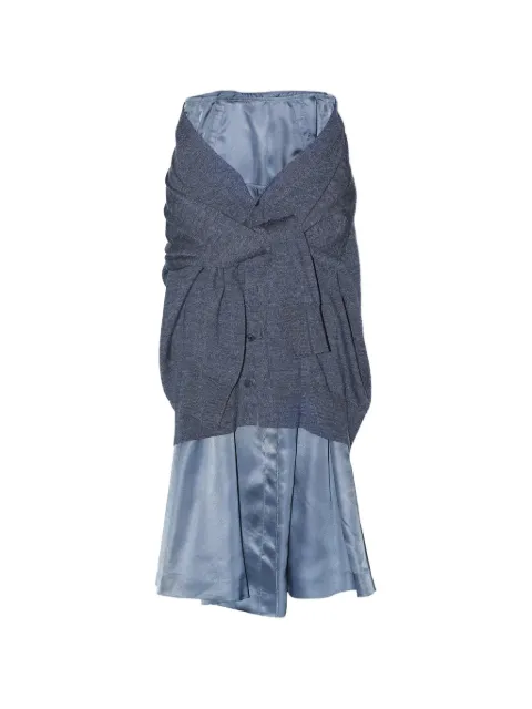 Toga layered tie-waist skirt