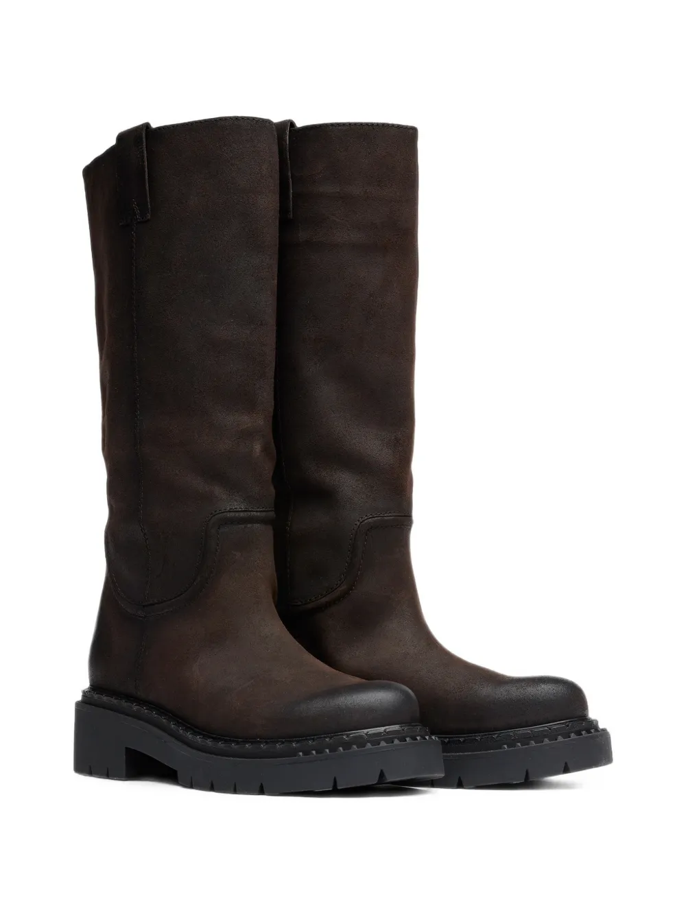 Ash Detroit leather knee-high boots Bruin