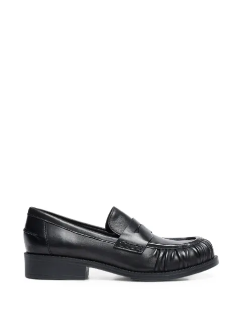 Ash Rusty ruched leather loafers