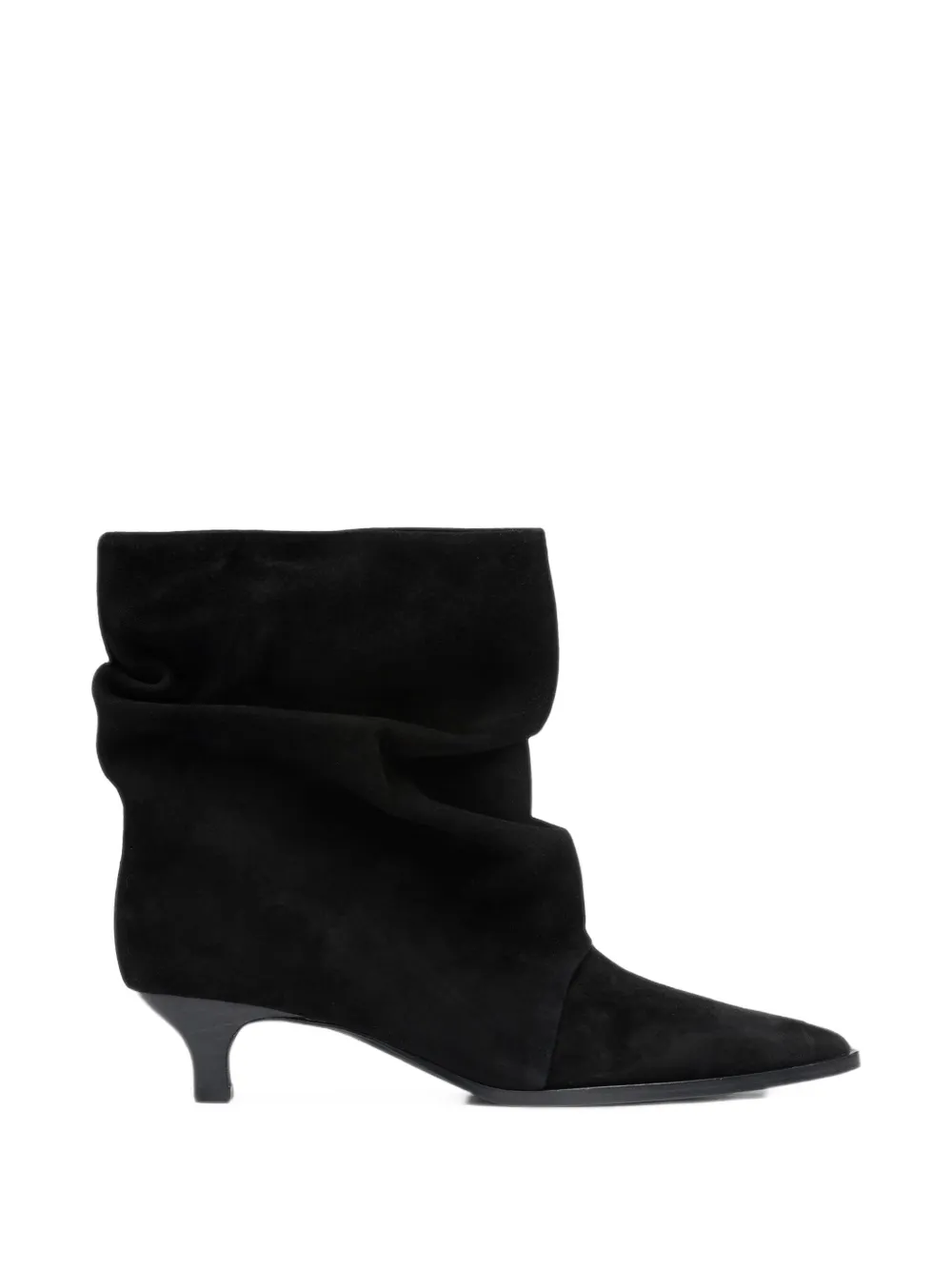 Ash Trinity Slouchy Ankle Boots In Black