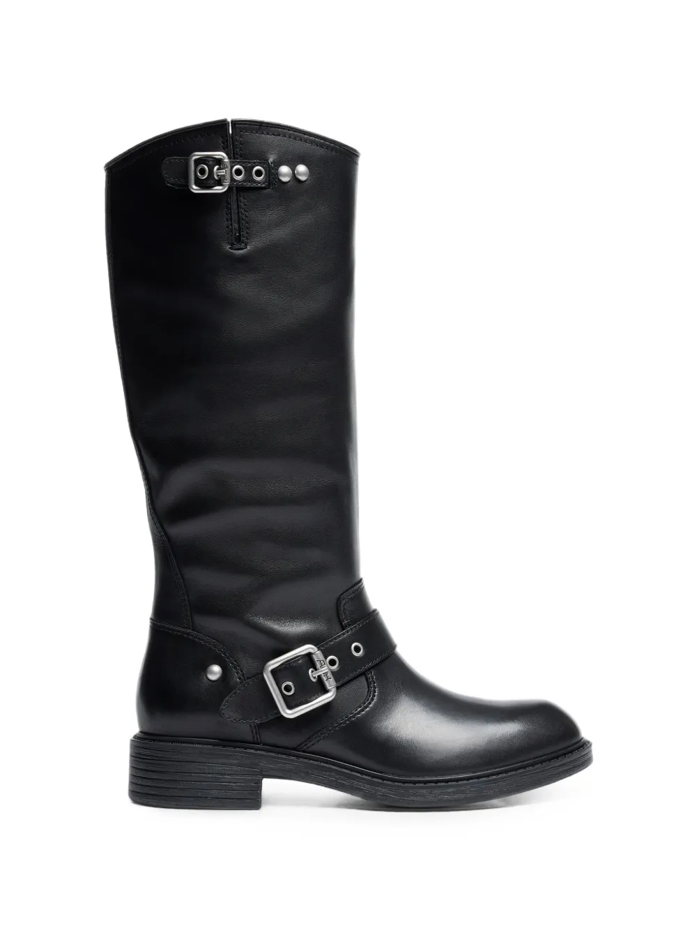 Ash Freesia Buckle-detail Biker Boots In Black
