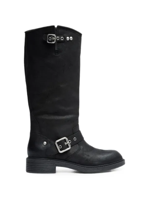 Ash botas biker Freesia de piel con detalle de hebilla