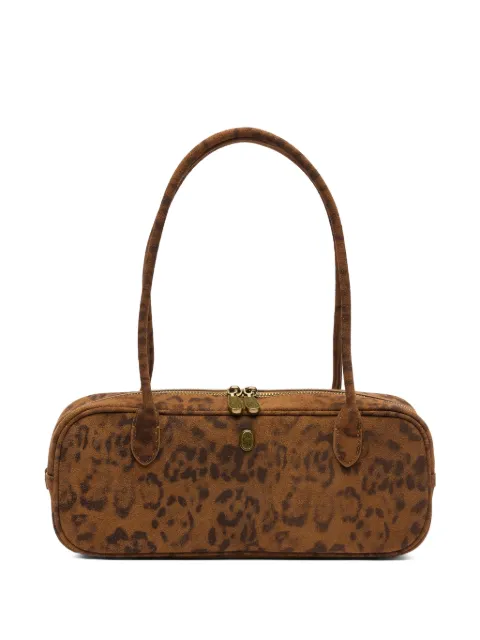 Ash sac à main en cuir à imprimé léopard