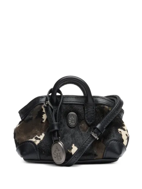 Ash micro Joly cow-print leather tote bag