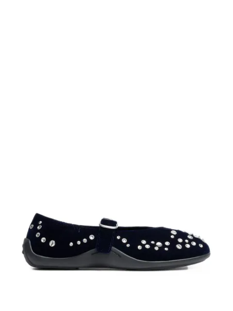 Ash Mimosa stud-embellished ballet flats