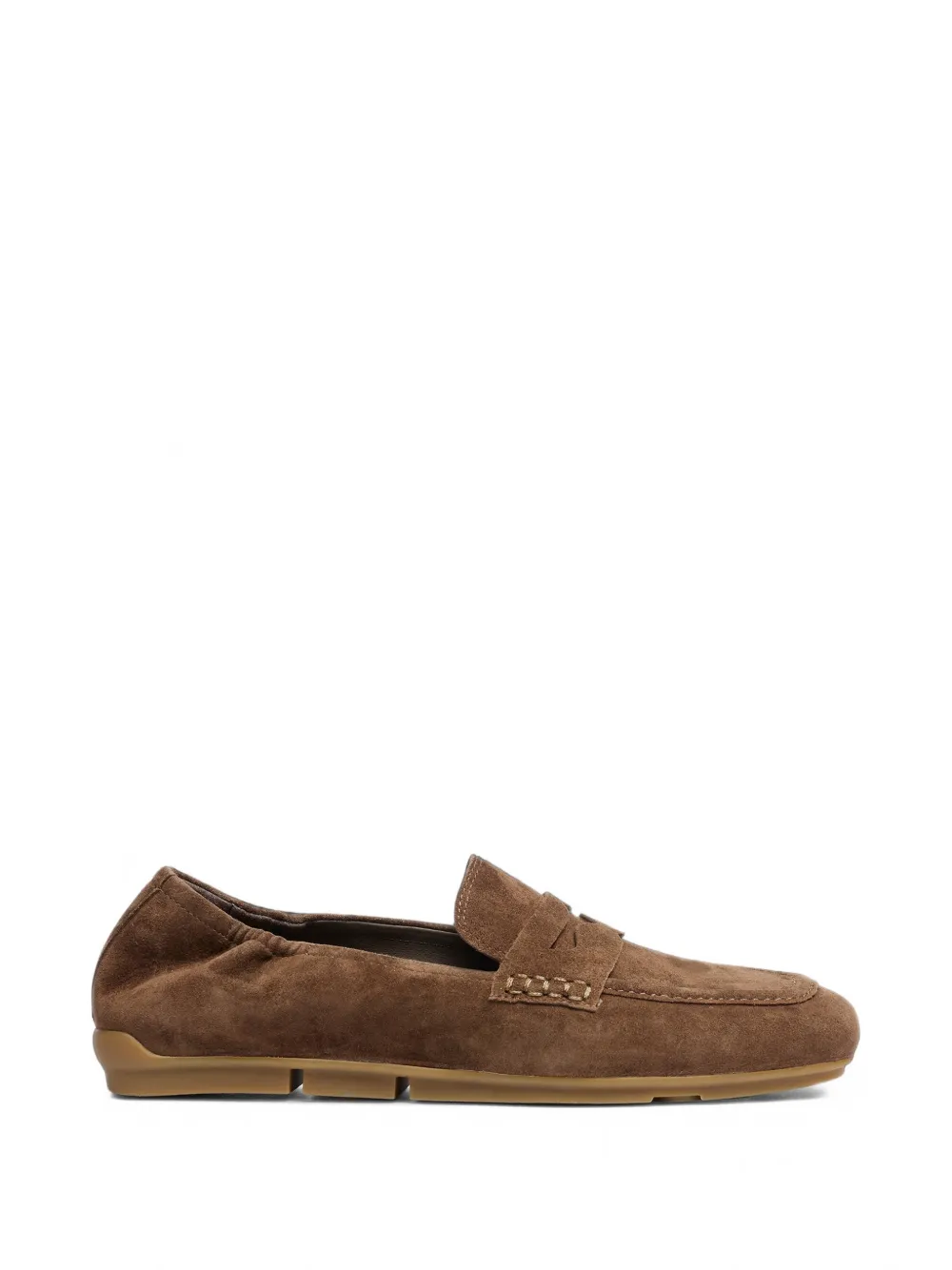Ash Barkley Suede Loafers In Brown