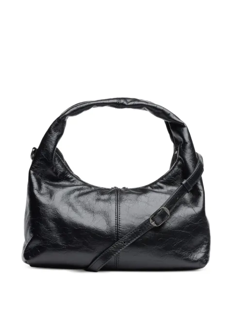 Ash Hazel crinkled leather tote bag