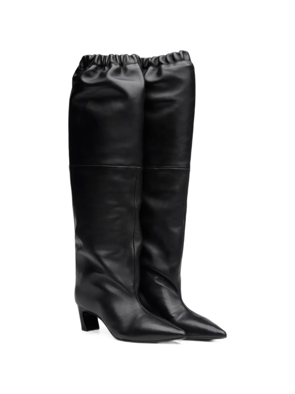 Ash Victoria pointed-toe knee-high boots Zwart