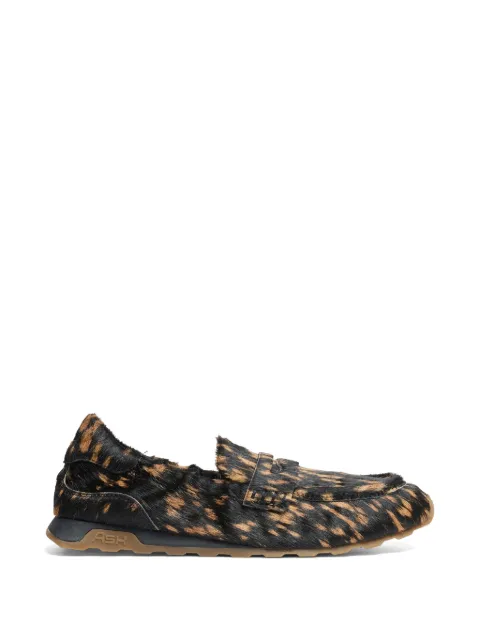 Ash Kriss leopard-print pony-hair loafers