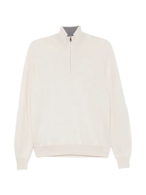 Ferrante quarter-zip knitted sweater