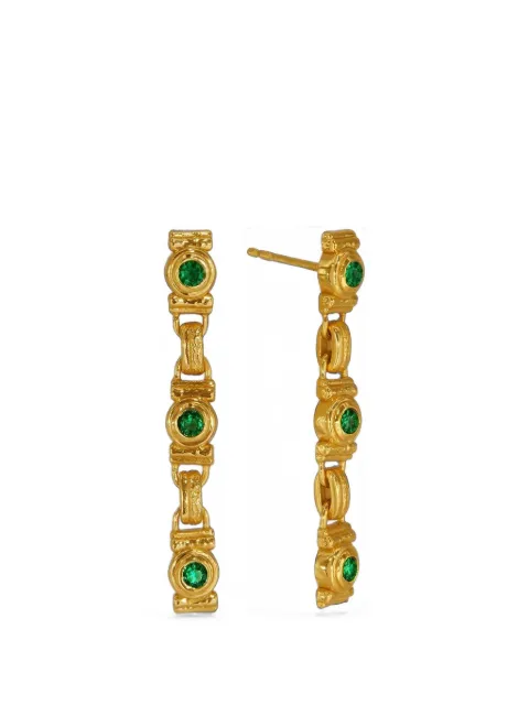 Ottoman Hands emerald drop earrings