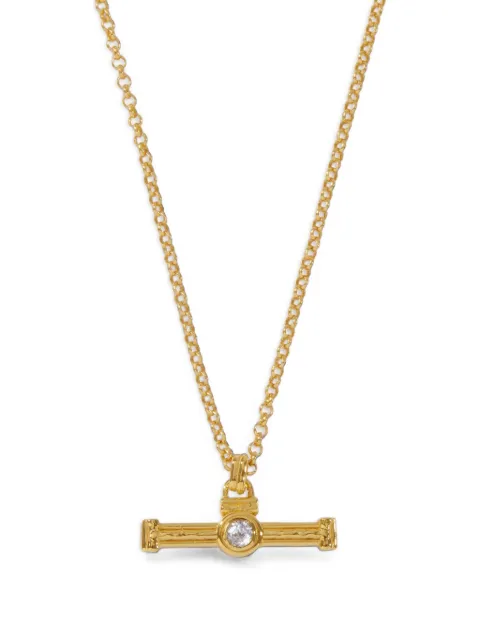 Ottoman Hands topaz T-bar necklace
