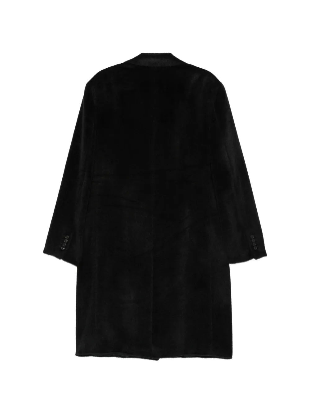 Canali Mantel met enkele rij knopen Zwart