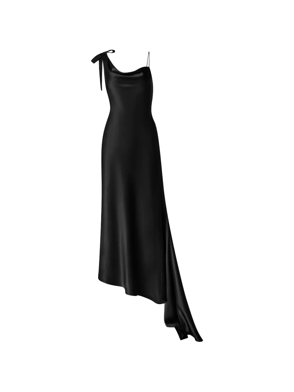 IL VOLO Jurk met strikdetail Zwart