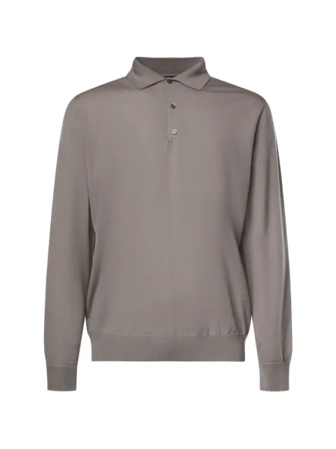 ALPHA STUDIO long-sleeve polo sweater
