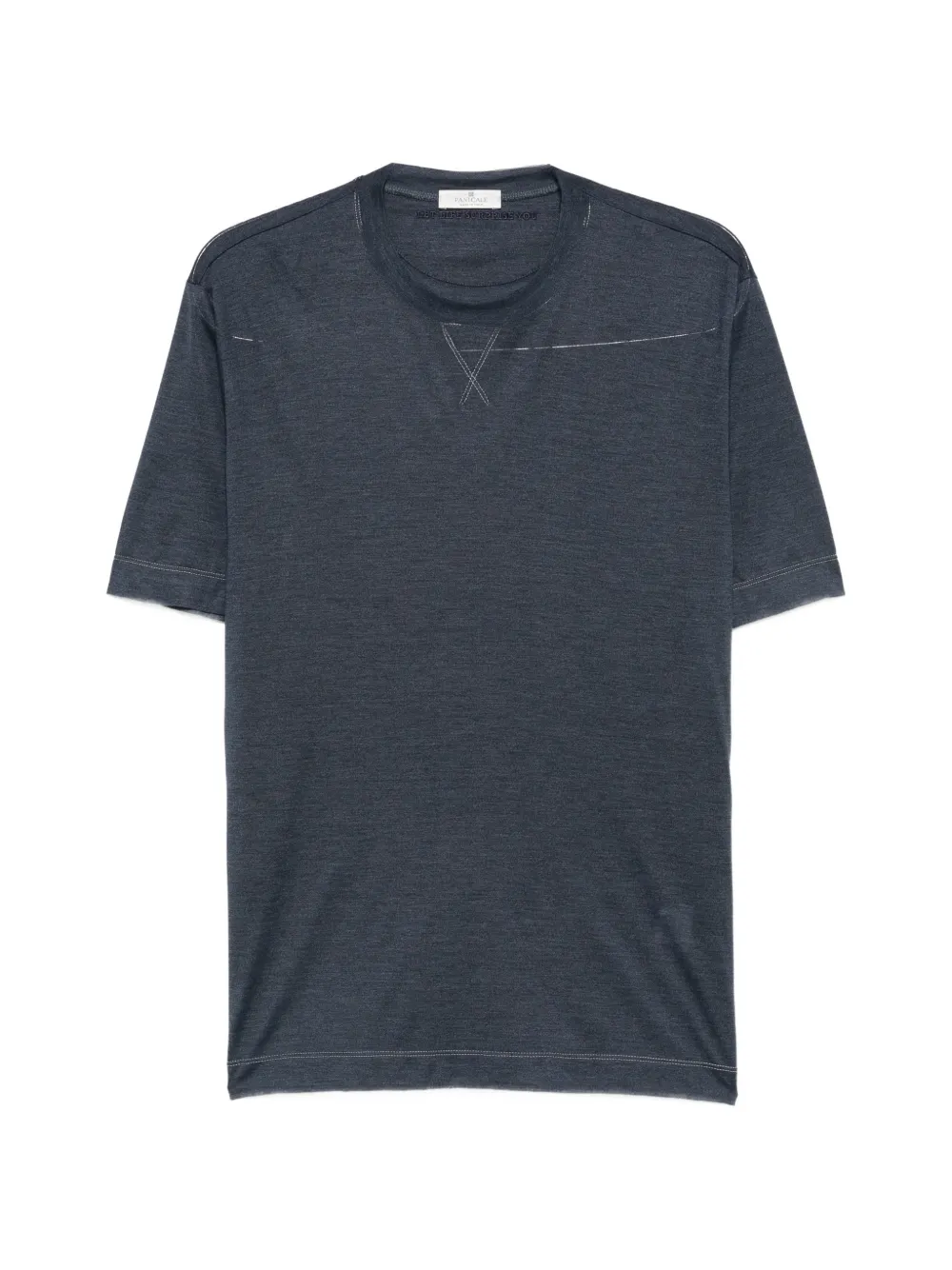 PANICALE t-shirt à col rond et détail de coutures croisées - Bleu PANICALE t-shirt à col rond et détail de coutures croisées - Bleu