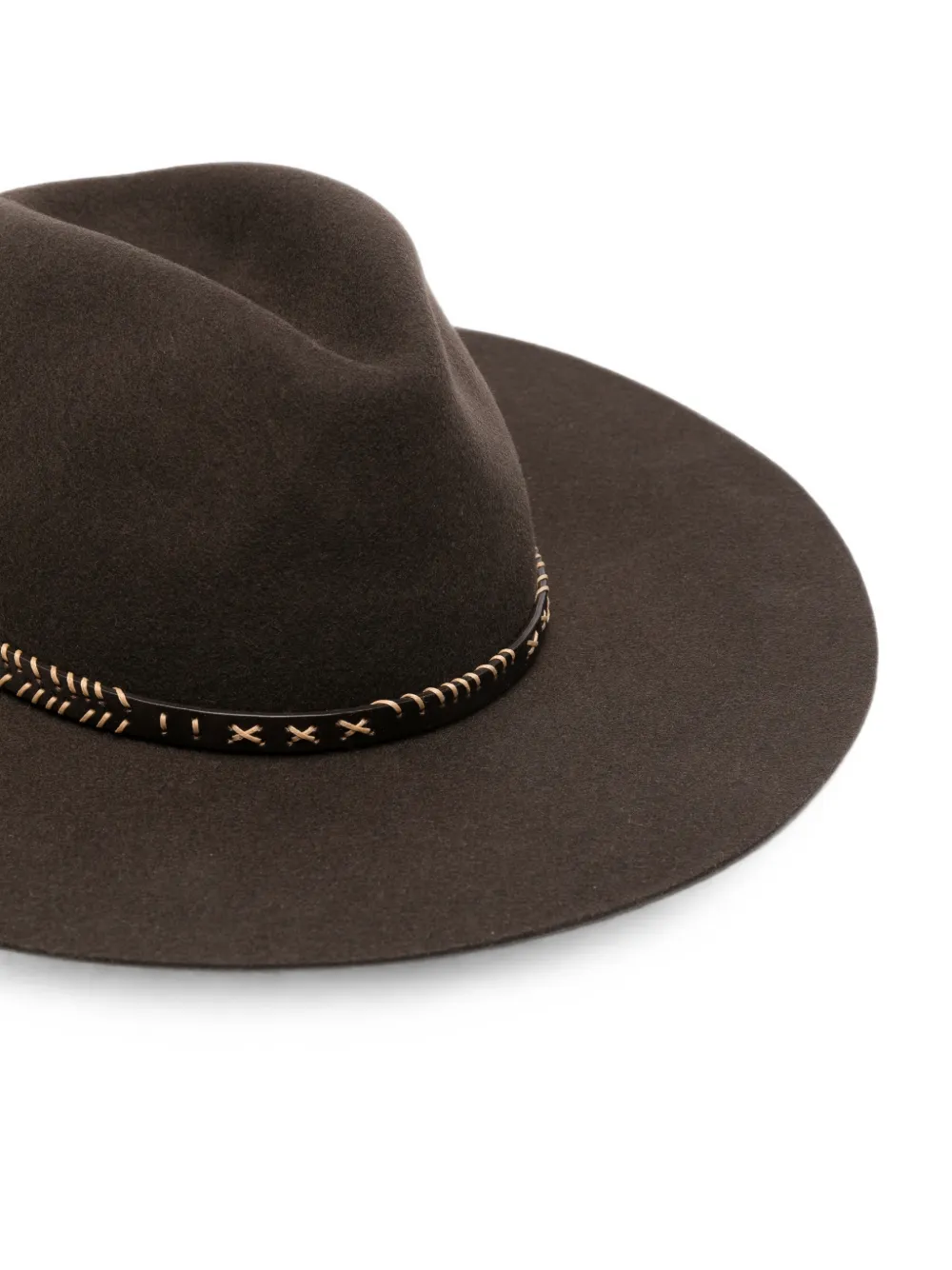Golden Goose Fedora met gespdetail Bruin