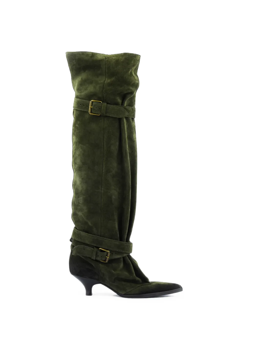 Elena Iachi buckle-strap slouchy boots