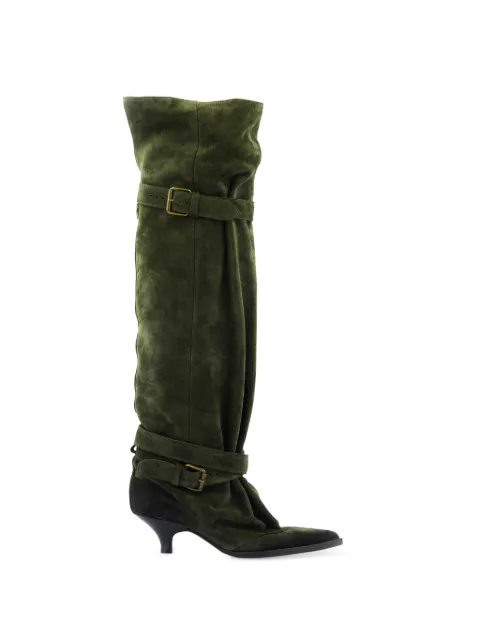 Elena Iachi buckle-strap slouchy boots