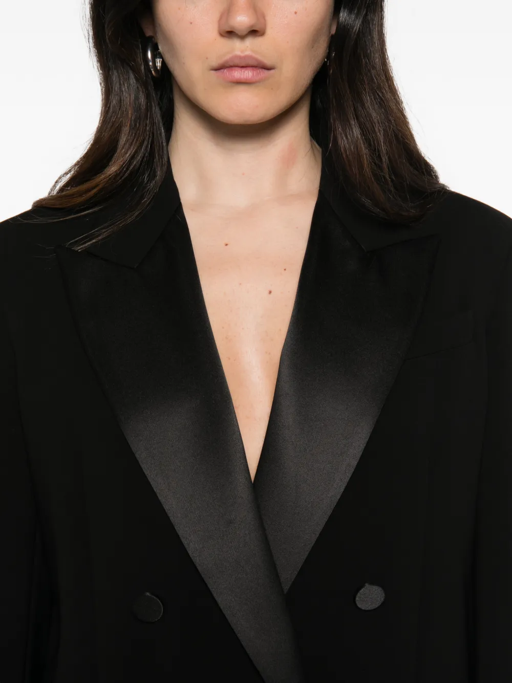 Max Mara Blazer met dubbele rij knopen Zwart