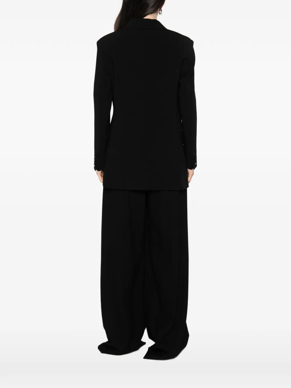 Max Mara Blazer met dubbele rij knopen Zwart