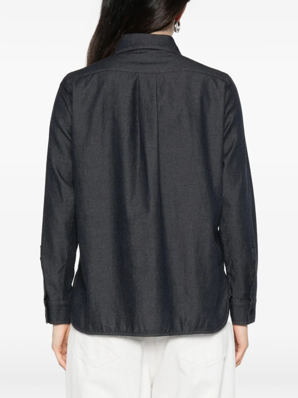 Max Mara Denim blouse Blauw