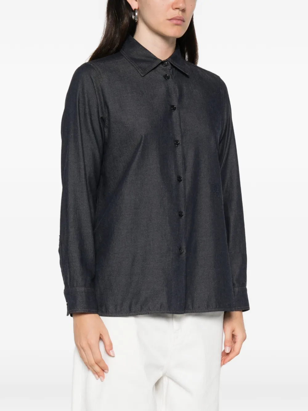 Max Mara Denim blouse Blauw