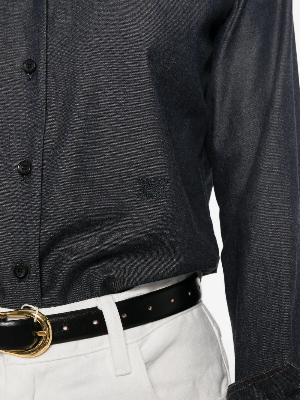 Max Mara Denim blouse Blauw