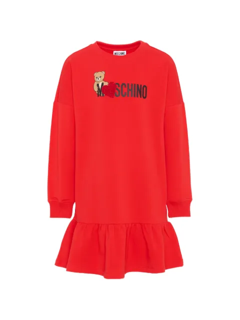 Moschino Kids robe Teddy Bear à volants