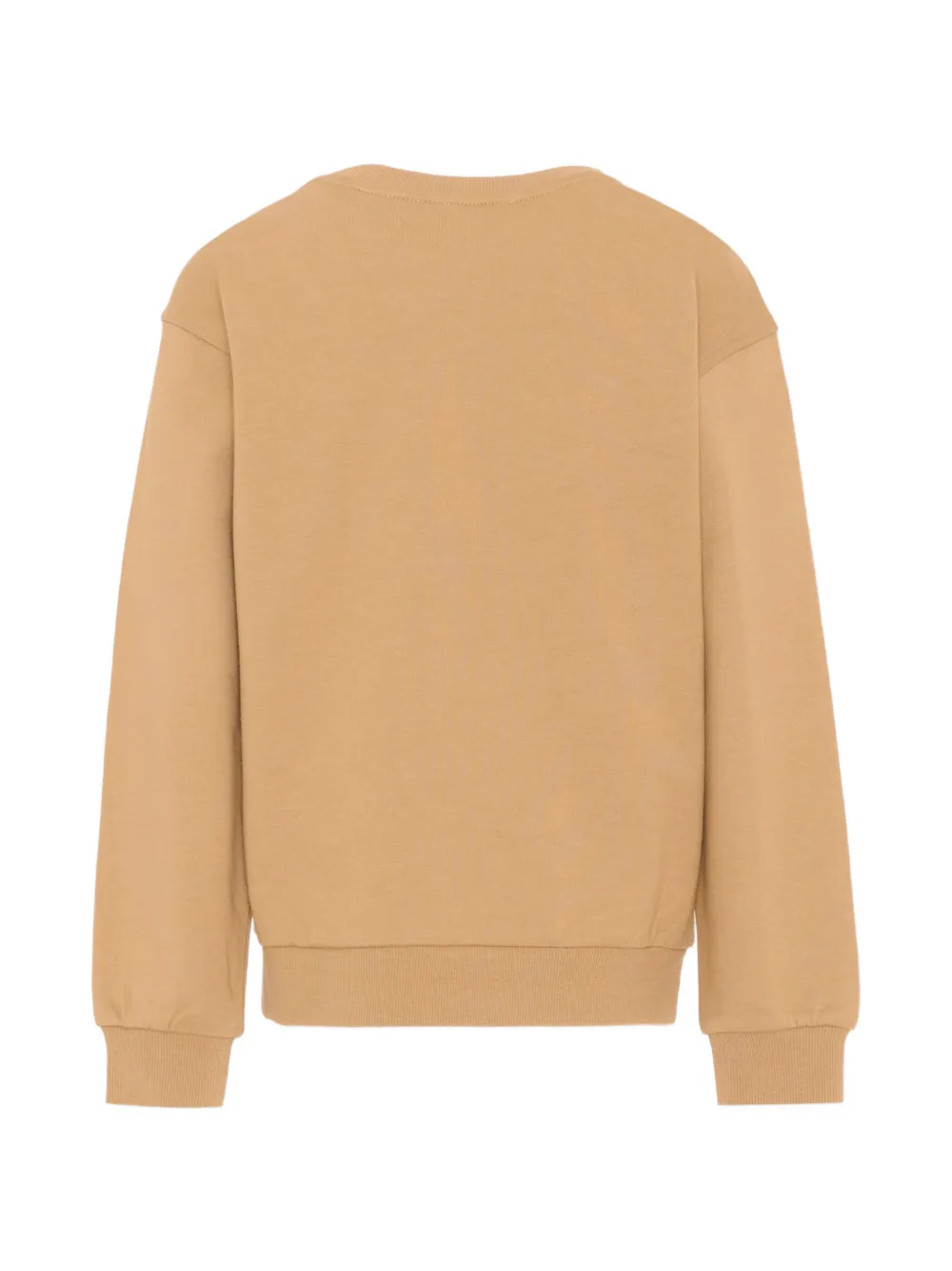 Moschino Kids T-shirt met geborduurd logo Beige