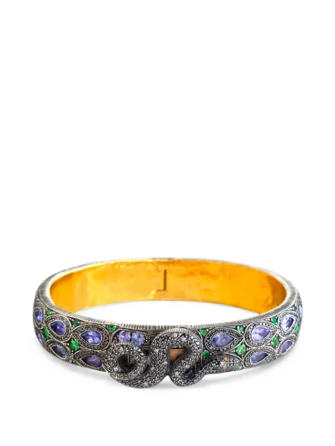 Sevan Bıçakçı tanzanite and amethyst snake bracelet