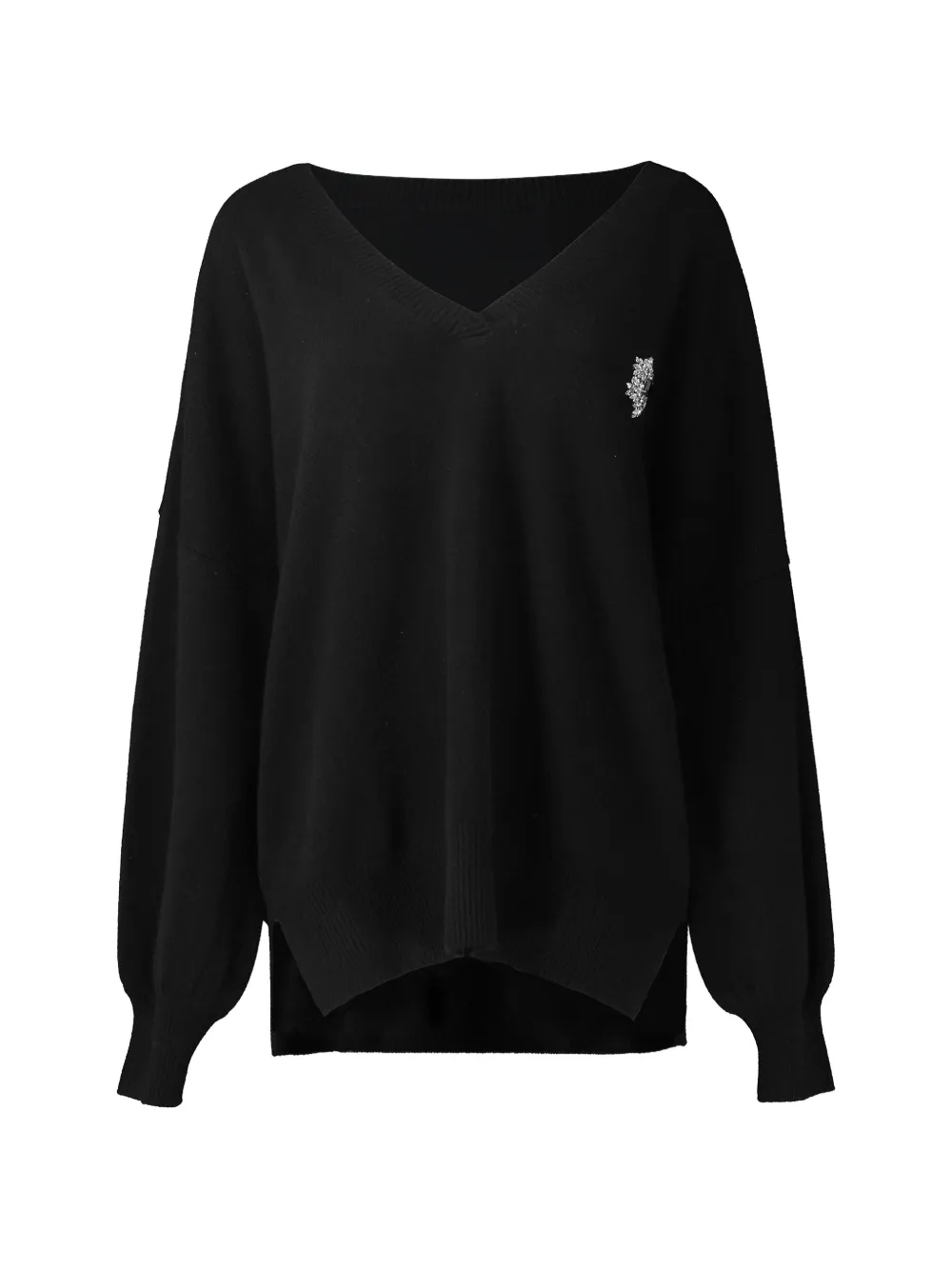 DMN Paris Perle crystal-embellished sweater