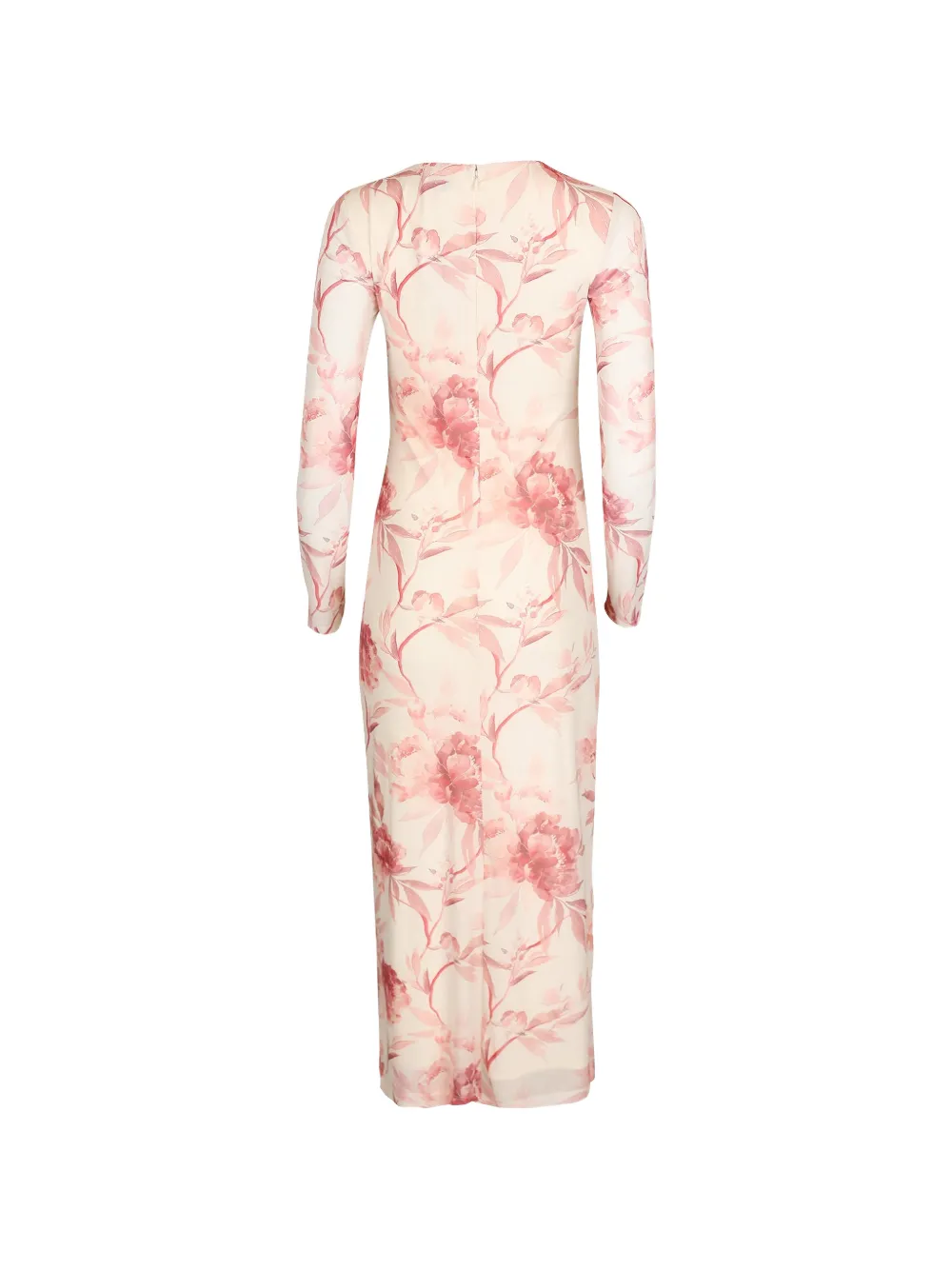 Aston Studio Ezli midi-jurk met bloemen-print Wit